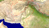 Pakistan Satellit + Grenzen 1920x1080